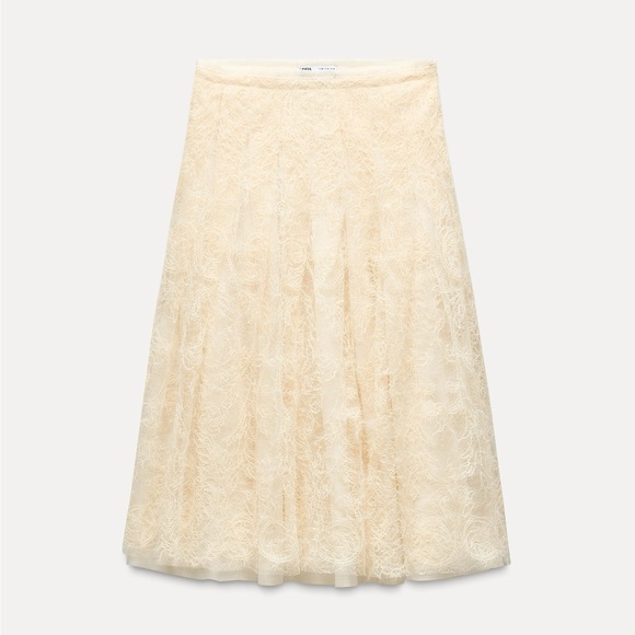 ZARA SEQUIN EMBROIDERED SKIRT - S - Picture 7 of 11